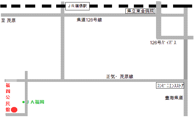 福岡公民館 案内図