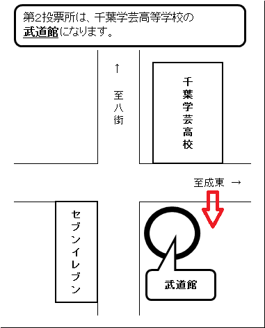千葉学芸高等学校　武道館略図