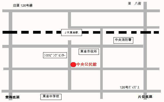 中央公民館案内図