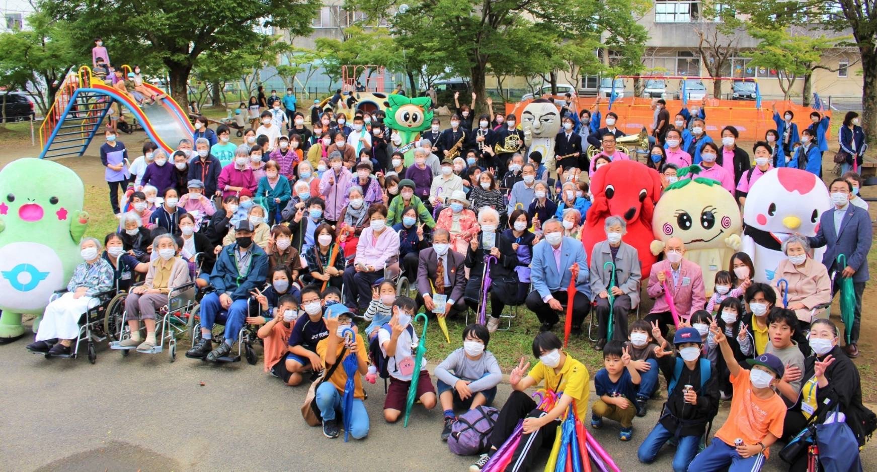 東金中央公園での集合写真