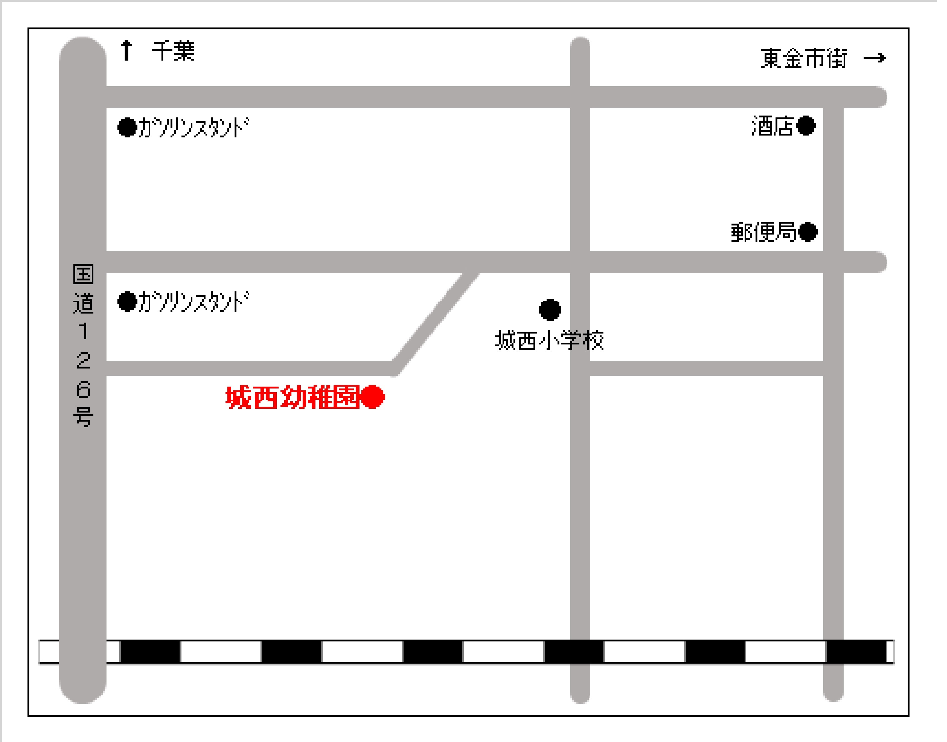 城西幼稚園　地図